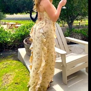 Long, backless, sexy dress